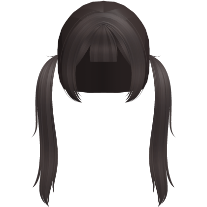 🧁adorable moe pigtails in dark brown