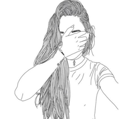 Girl drawing Roblox decal