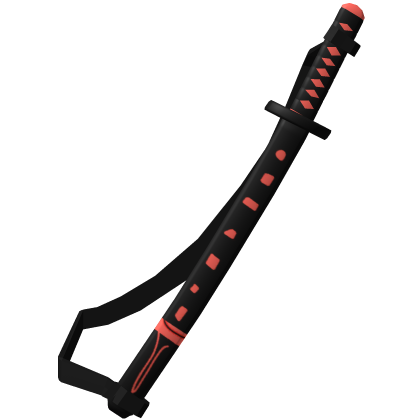 Red Samurai Katana with strap