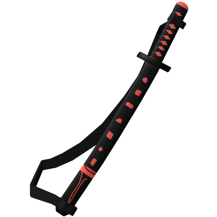 Red Samurai Katana with strap