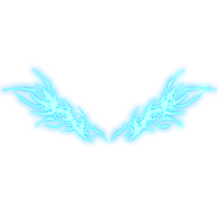 Glowing Cyber sigil Wings (Blue)