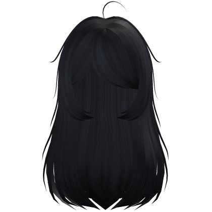 gothic moe long hair in dark blue