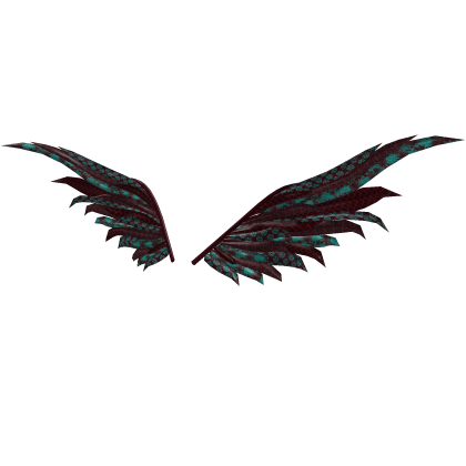 Teal Crimson Dark Sanctuary Relic Wings