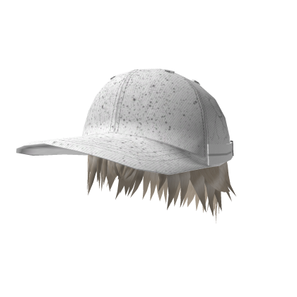 White Emo Hat (White Hair) Roblox item