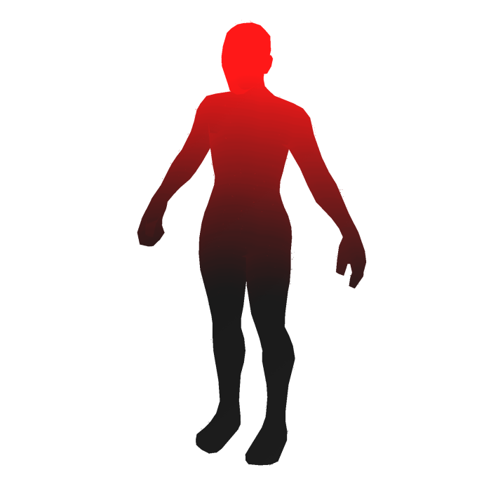 Dark Red Gradient Outline