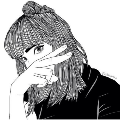 girl outline Roblox decal
