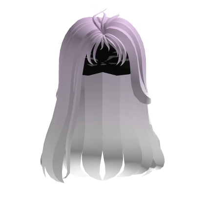 Gojo Girl White Long Hair with Black Eyefold Roblox item