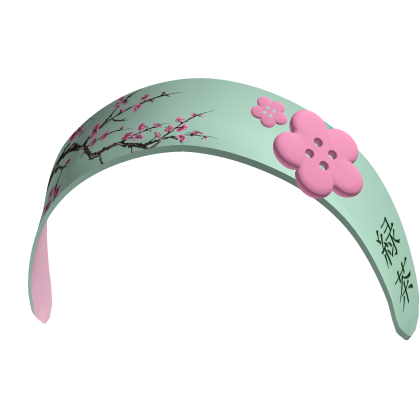 Arizona cherry blossom button headband Roblox item