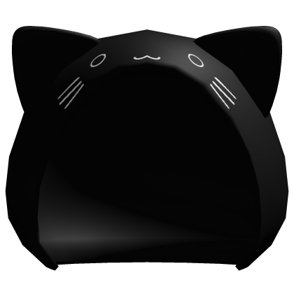 sweet anime black cat neko hood