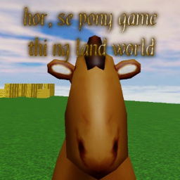 horse pony game thing land world