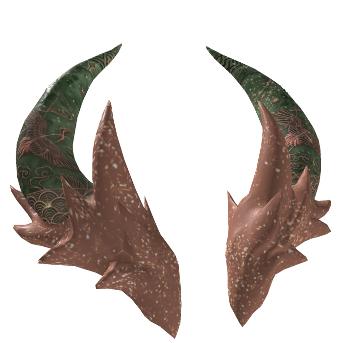 Jade Rose Gold Craneheart Wyvern Quest Horns