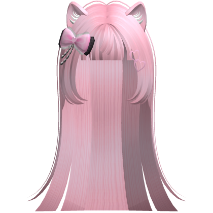 Light Pink Cute Moe Kitty Cat Hair