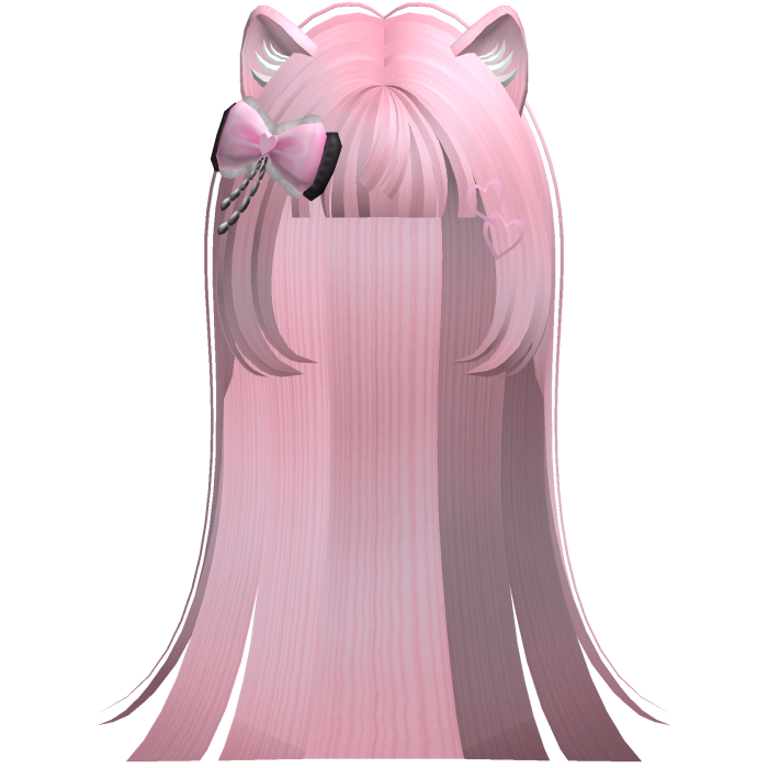 Light Pink Cute Moe Kitty Cat Hair