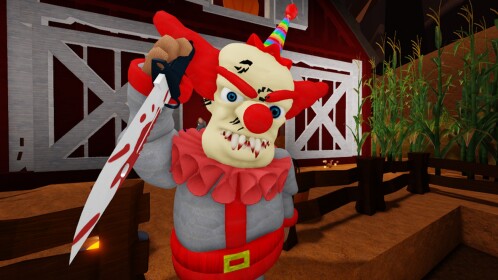 KILLER CLOWN ESCAPE! 🤡 (SCARY HALLOWEEN OBBY!)