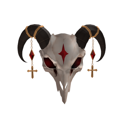 Viking Ram Mask – Classic Red