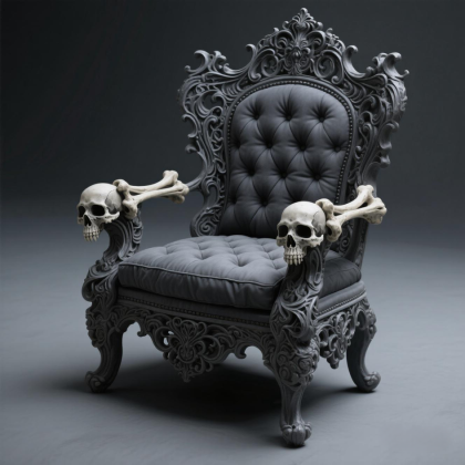 Dark Fantasy Gothic Throne - PBR Ready preview 1