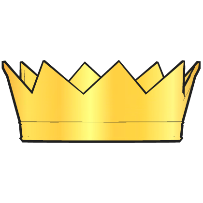 Gold Cartoony Crown Roblox item