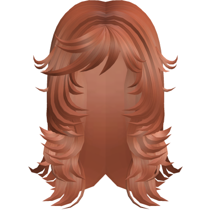 ♡ soft long fluffy windy hair ginger Roblox item