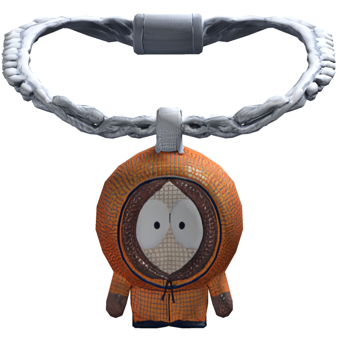Orange Ken Hoodie Chain