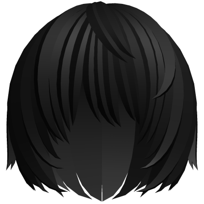 (^ ×ᆺ× ^) emo nyan anime boy hair in black