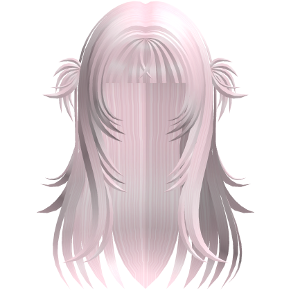 Messy Pink Layered Hair & Spiky Mini Pigtails Roblox item