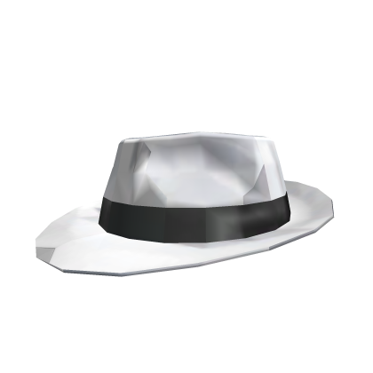 White Sparkle Time Fedora