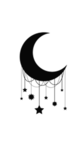 Moon’s lit stars