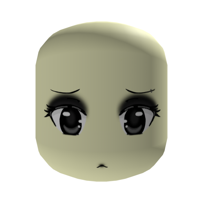  gothic chibi face pastel yellow