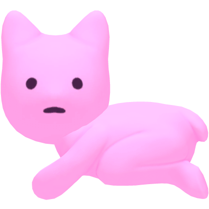 Pink Smiski Cat (Hair Accessory) Roblox item