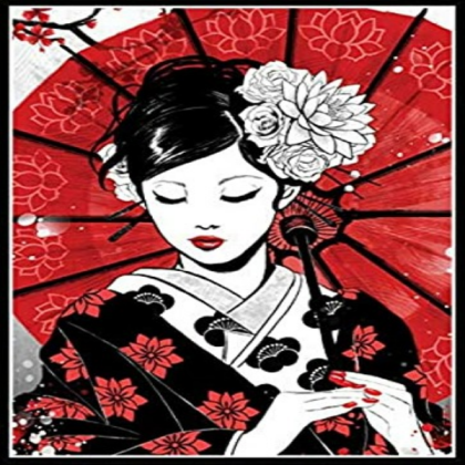 Geisha Kimono Painting Roblox decal