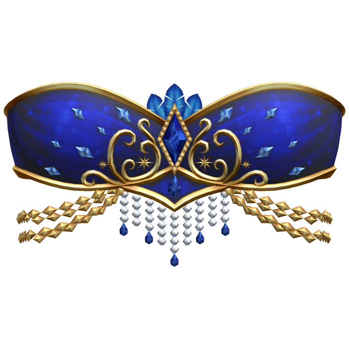 Majestic Blue Showgirl Jeweled Crystal Top