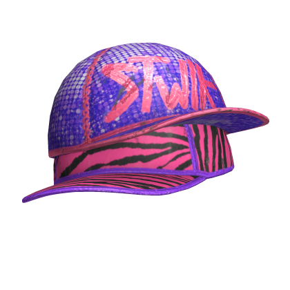 Y2K Scene Pink Streetwear Stacked Double Caps  Roblox item
