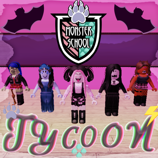 Monster School Tycoon official Roblox game thumbnail