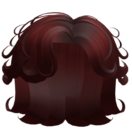 Slick Trendy Curly Hair (Red) Roblox item