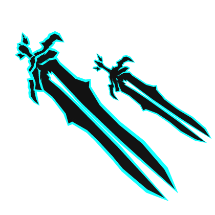 Blue Double Cartoony Sword Roblox item