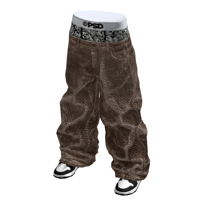 Brown PDS Boxer Saggy Jeans 