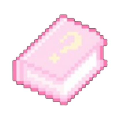 TB PNG Pixel Pink Book Y2K Cyber Kawaii Pop up Roblox decal