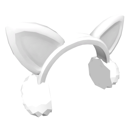 White Earmuffs with Ears