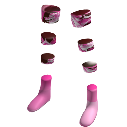 Pink Light Dragon Pants & Shoes