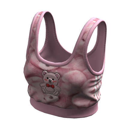 Cute Bear Cropped Tank[SUSIE]