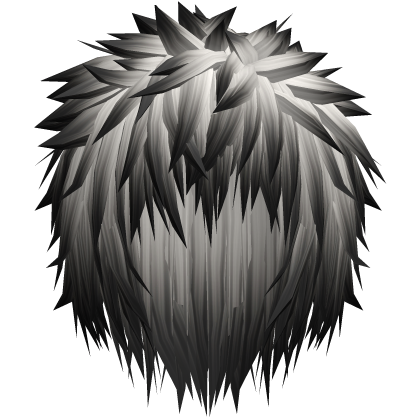 White & Black Messy Anime Spiky Gothic Emo Boy Roblox item