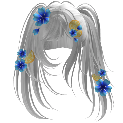 White Tropical Blossom Hair