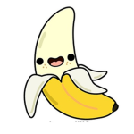 Banana and grapes