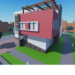 Modern House with Nice Air conditioners icon