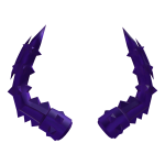 Purple Spiked Despair Horns