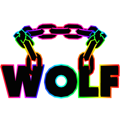 Cartoony Rainbow Wolf Chain Roblox item