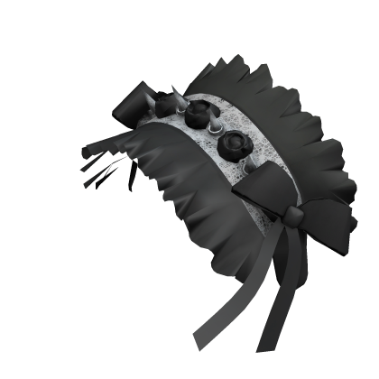 Goth Spiked Headband - Black White Roblox item