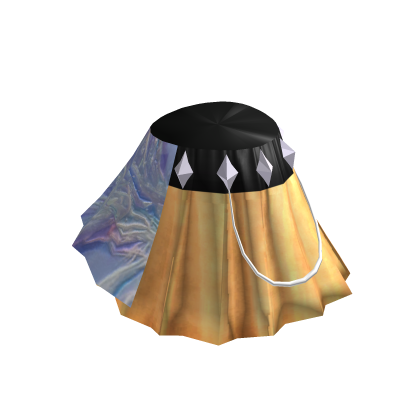 Gold Iridescent and Holographic Idol Skirt thumbnail