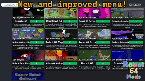 Robot 64 Mods