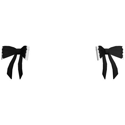 ♡ ꒰ Cute Piano Bows in Black Roblox item